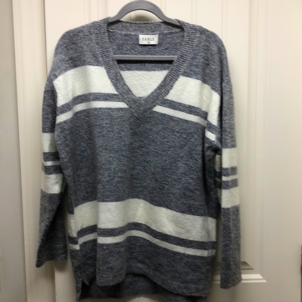 Fable Oversized V Neck Sweater